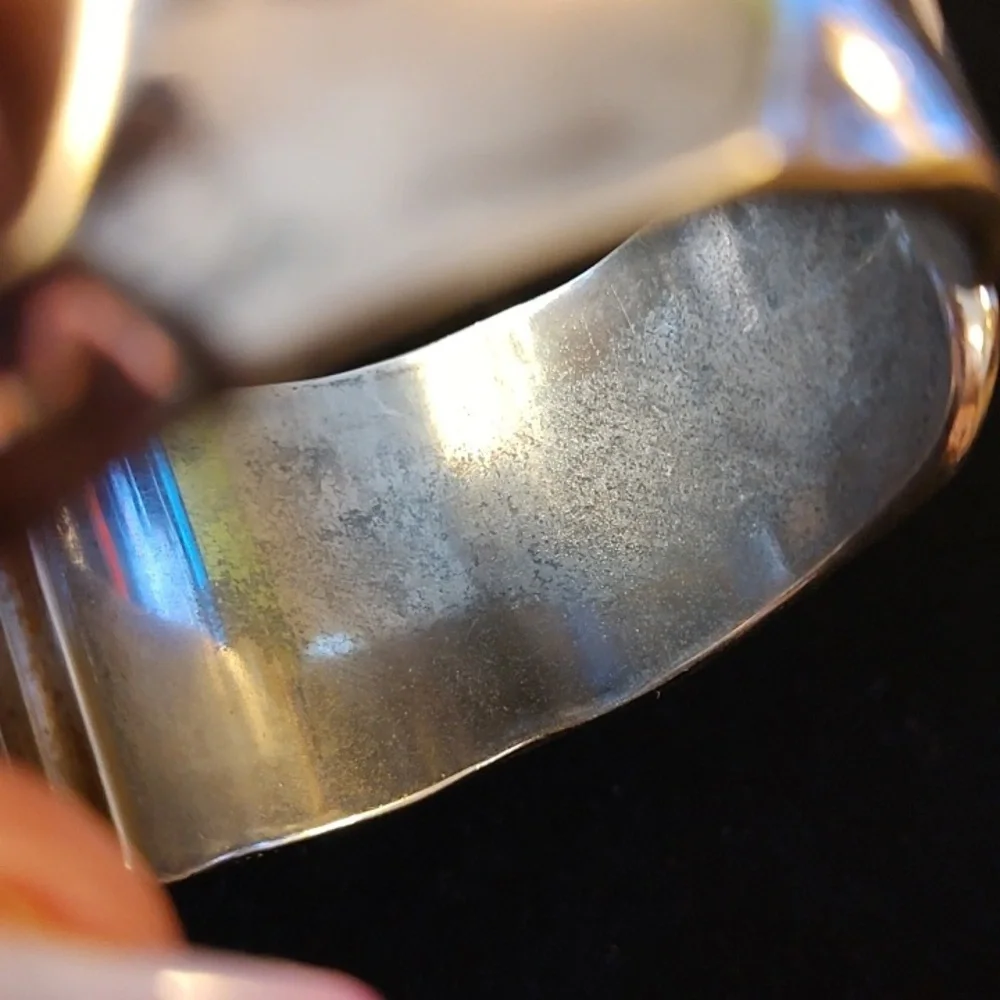 Geneva Two-Tone Cuff Watch - Picture 7 of 8